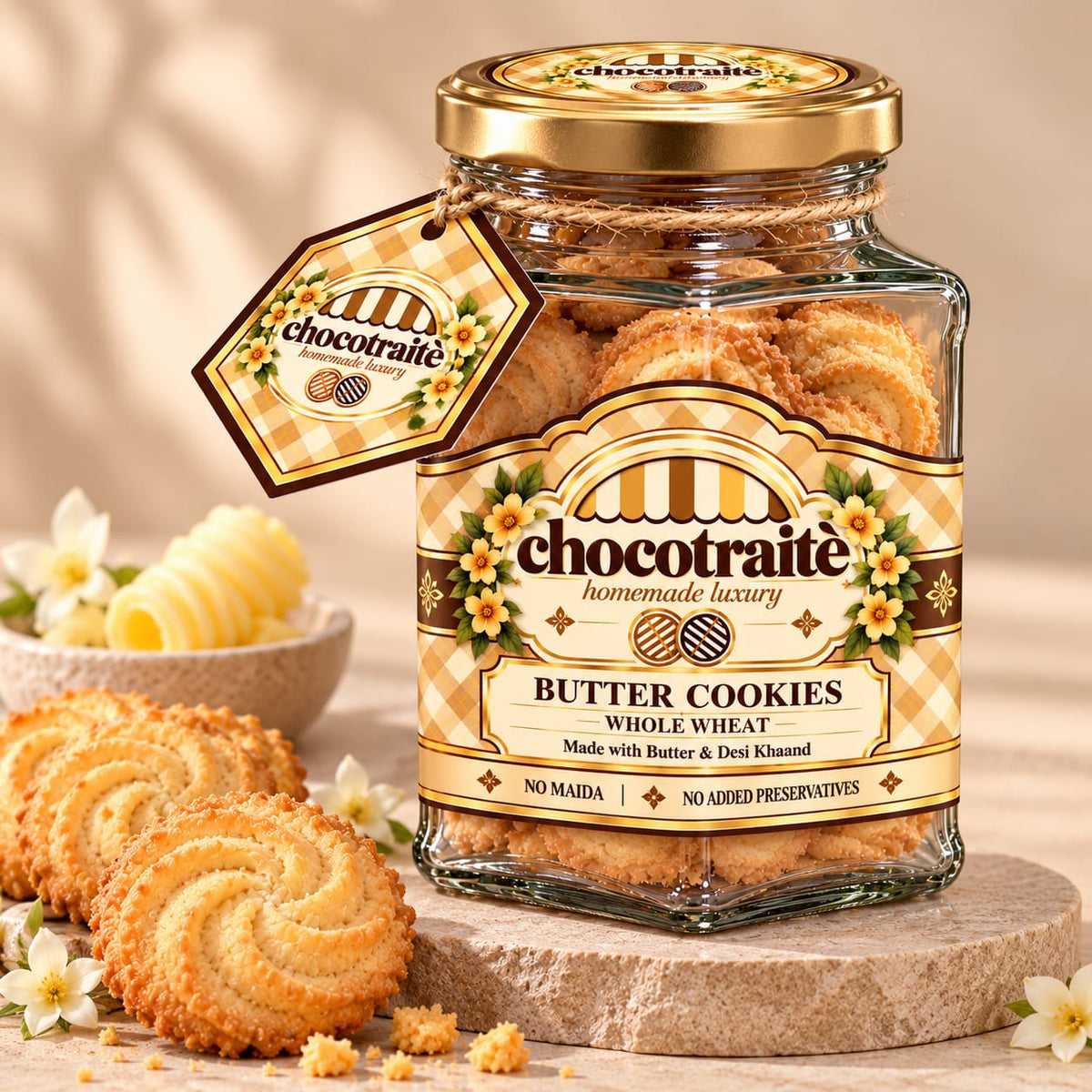 Whole Wheat Butter Cookies